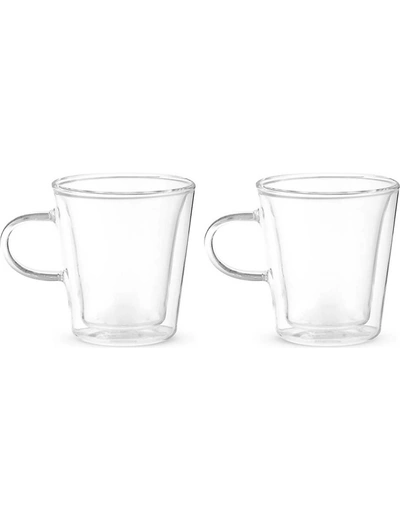 Shop Bodum Clear Canteen Set Of Two Double-walled Glasses