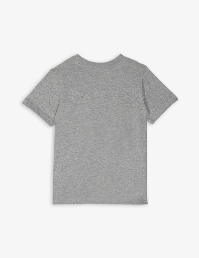 Shop Ralph Lauren Boys Andover Hthr Kids Logo-detail Cotton-jersey T-shirt 2-4 Years