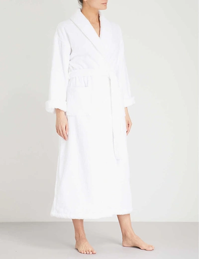 Shop The White Company Women's White Cotton-towelling Dressing Gown