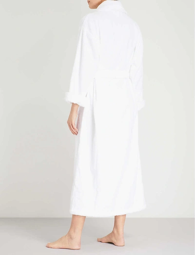 Shop The White Company Women's White Cotton-towelling Dressing Gown