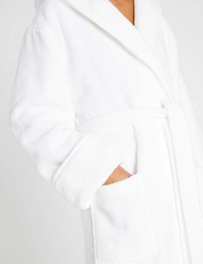 Shop The White Company Women's White Hooded Hydrocotton Robe