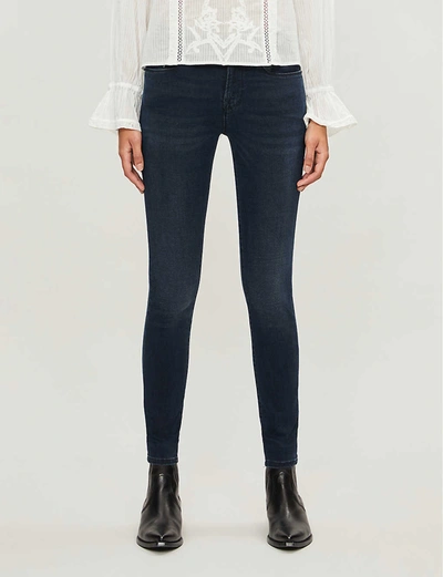 Shop Frame Le Skinny De Jeanne Skinny Mid-rise Jeans In Galloway