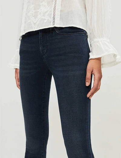 Shop Frame Le Skinny De Jeanne Skinny Mid-rise Jeans In Galloway