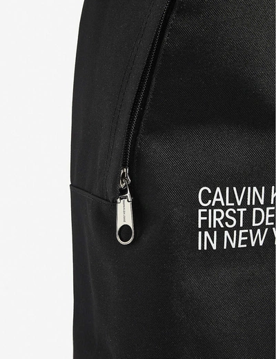 Shop Calvin Klein Ck Round Canvas Backpack