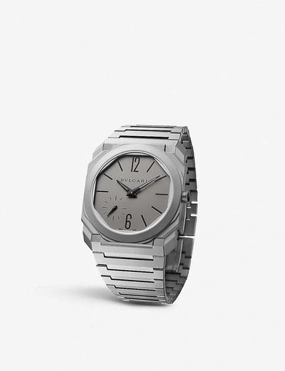 Shop Bvlgari Octo Finissimo Titanium Watch