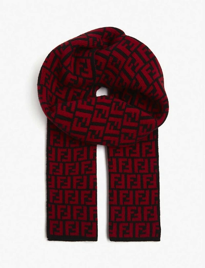 羊毛 FF 标志围巾