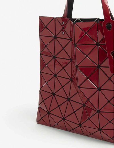 Shop Bao Bao Issey Miyake Lucent Vinyl Tote Bag In Red