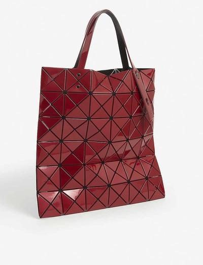 Shop Bao Bao Issey Miyake Lucent Vinyl Tote Bag In Red