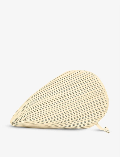 Shop Neous Pluto Pleated Leather Clutch Bag