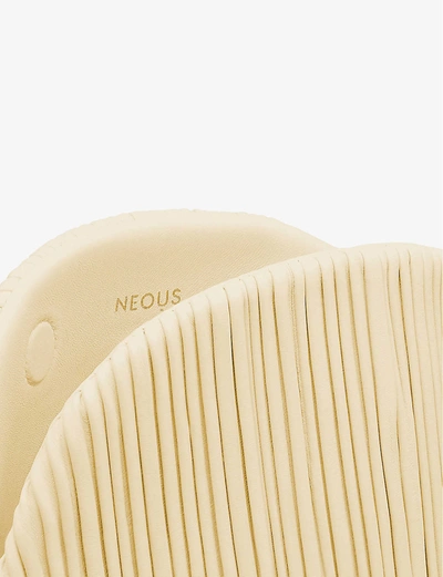 Shop Neous Pluto Pleated Leather Clutch Bag