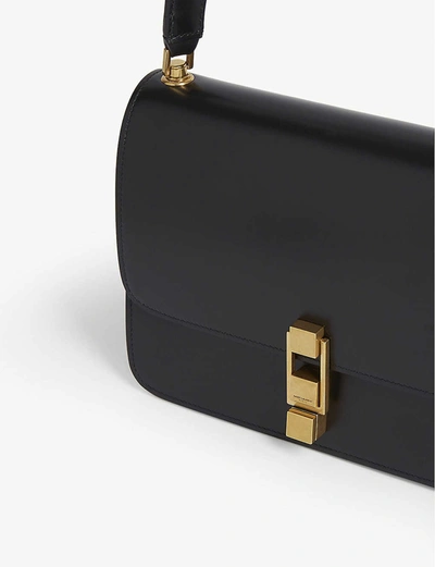 Shop Saint Laurent Carre Leather Satchel Bag