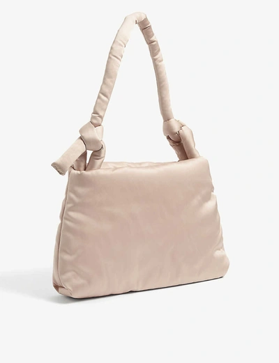Shop Kassl Editions Lady Satin Shoulder Bag In Tea Rose