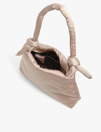 Shop Kassl Editions Lady Satin Shoulder Bag In Tea Rose