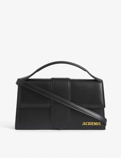 Jacquemus Womens Black Le Grand Bambino Leather Top Handle Bag In Black