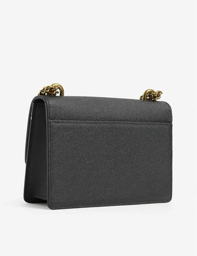 Shop Kurt Geiger Shoreditch Mini Leather Cross-body Bag In Black Leather