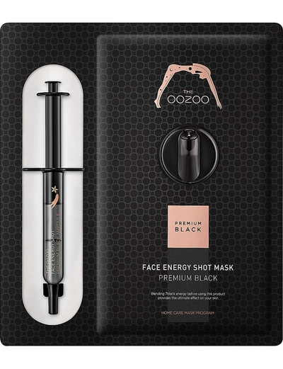 Shop The Oozoo Face Energy Shot Mask Premium Black Face Mask