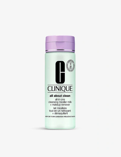 Clinique All About Clean All-in-one Cleansing Micellar Milk + Makeup Remover Very Dry To Dry Combination Skin
