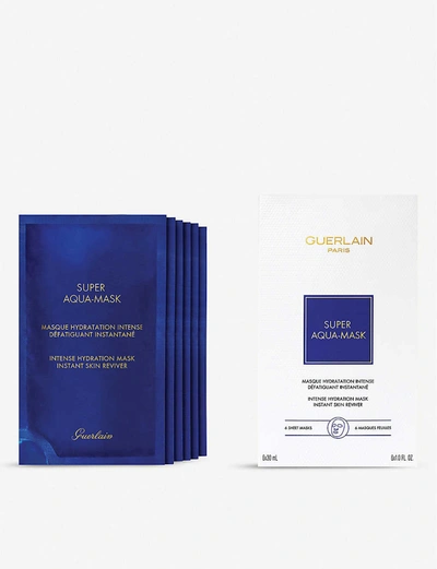 Shop Guerlain Super Aqua Intense Hydration Mask Pack Of Six