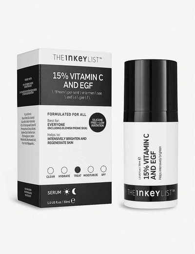 Shop The Inkey List 15% Vitamin C And Egf Serum