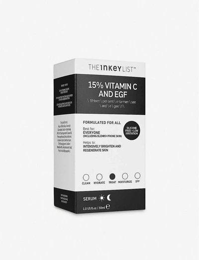 Shop The Inkey List 15% Vitamin C And Egf Serum