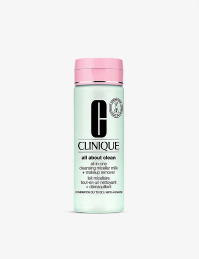Shop Clinique All About Clean Skin Types 3 & 4 Cleansing Micellar Milk And Make-up Remover