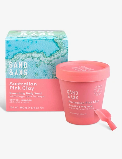 Shop Sand & Sky Australian Pink Clay Smoothing Body Sand Scrub 180g