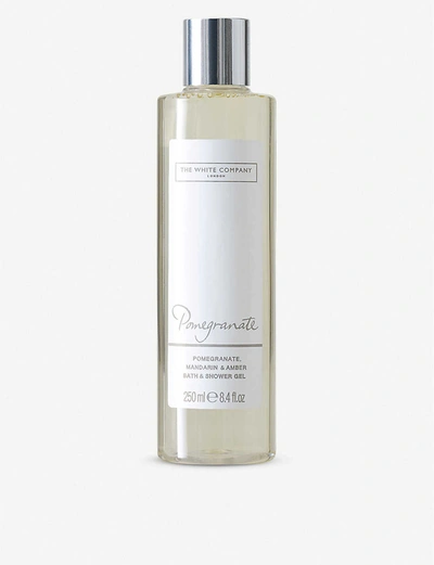 Shop The White Company No Colour Pomegranate Bath And Shower Gel 250ml