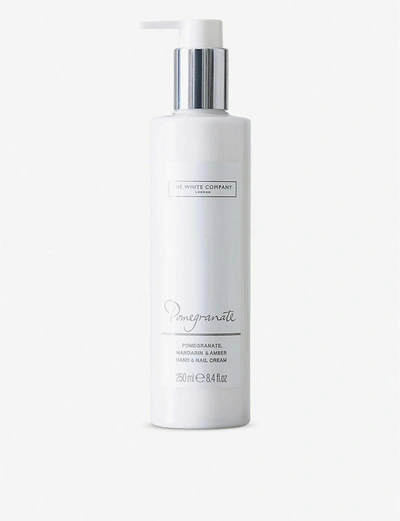 The White Company Pomegranate Hand & Nail Cream 250ml In No Colour