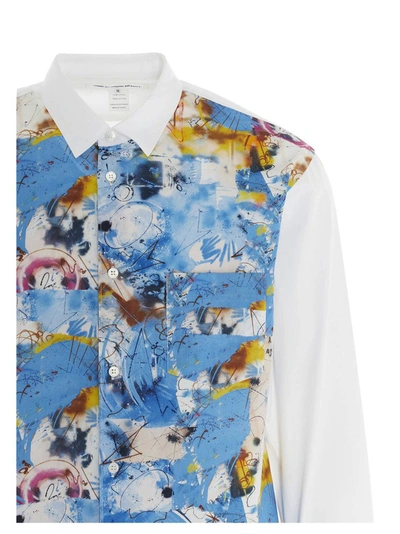 Shop Comme Des Garçons Shirt X Futura Panelled Shirt In Multi