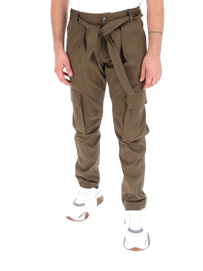 Shop Ih Nom Uh Nit Belted Cargo Pants In Brown