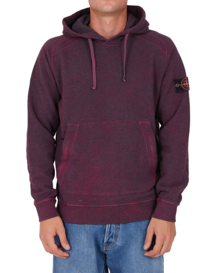 Burgundy stone shop island hoodie