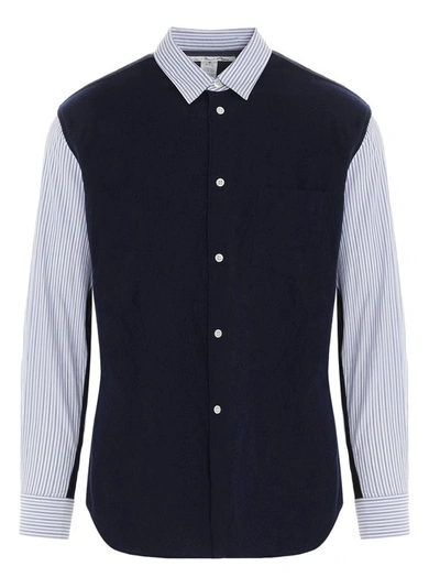 Shop Comme Des Garçons Shirt Contrast Panels Shirt In Multi