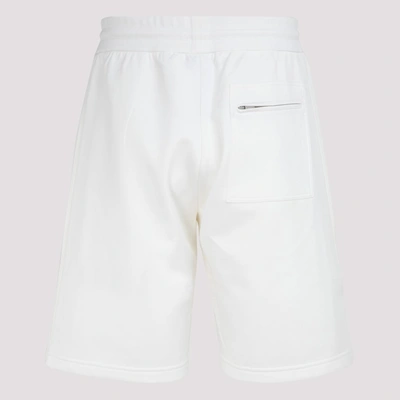 Shop Dior Homme Drawstring Jersey Shorts In White