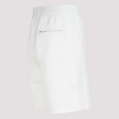 Shop Dior Homme Drawstring Jersey Shorts In White