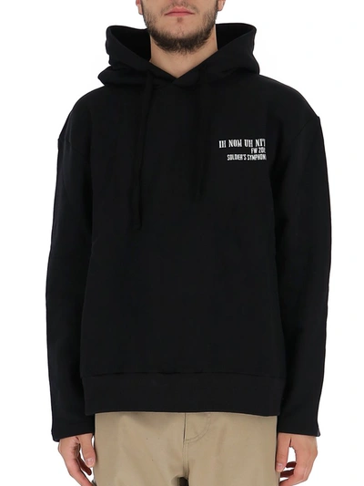 Shop Ih Nom Uh Nit Logo Printed Hoodie In Black