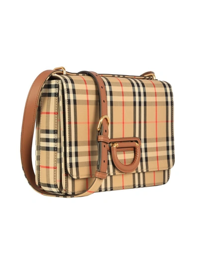 Shop Burberry Medium D Ring Shoulder Bag In Multi