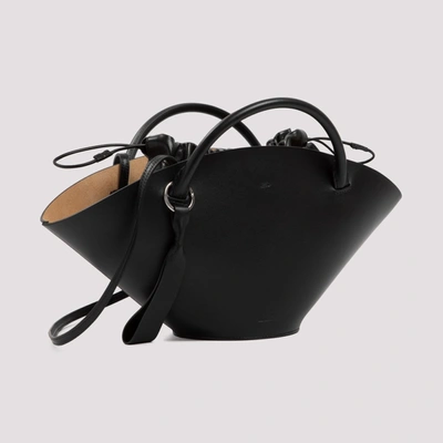 Shop Jil Sander Small Sombrero Tote Bag In Black