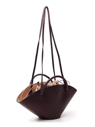 Shop Jil Sander Small Sombrero Tote Bag In Purple