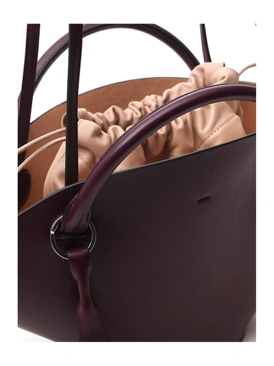 Shop Jil Sander Small Sombrero Tote Bag In Purple