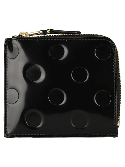 Shop Comme Des Garçons Wallet Small Classic Zip Wallet In Black