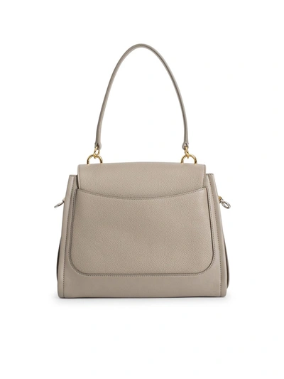 Shop Chloé Tess Day Small Shoulder Bag In Grey