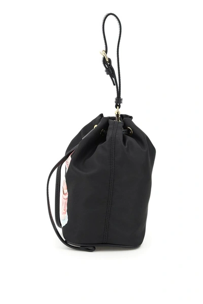 Shop Moschino Teddy Bear Cake Bucket Bag In Black