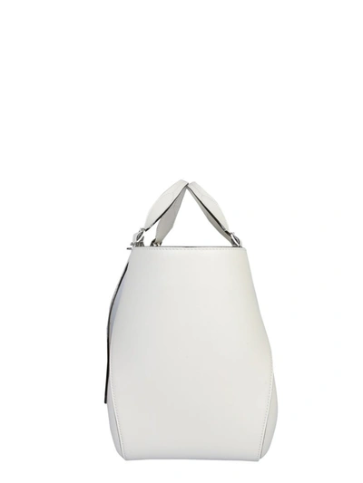 Shop Jimmy Choo Varenne Logo Tote Bag In White