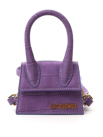 Shop Jacquemus Le Chiquito Mini Crossbody Bag In Purple