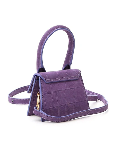 Shop Jacquemus Le Chiquito Mini Crossbody Bag In Purple