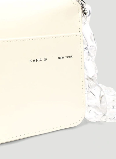 Shop Kara Large Bike Wristlet Wallet In White