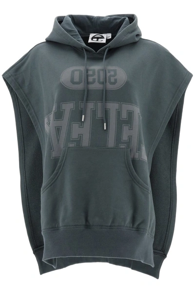Shop Telfar Logo Hoodie In Grey