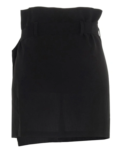 Shop Ann Demeulemeester Wrap Mini Skirt In Black