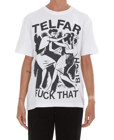 Shop Telfar Printed T In White