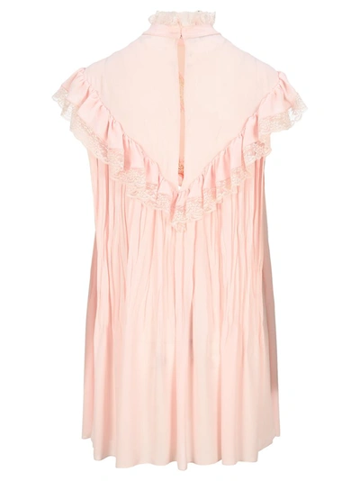 Shop Philosophy Di Lorenzo Serafini Ruffled Mini Dress In Pink